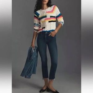 Mother The Insider Crop Step Fray Sake to Me Sz 26